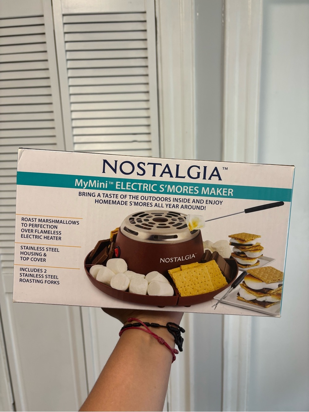 Nostalgia Teal Electric S'mores Maker